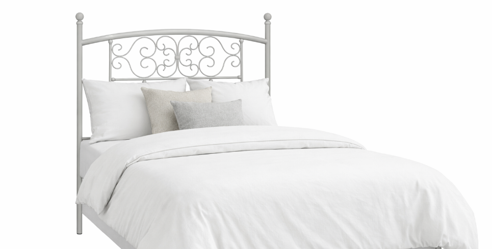 1644-HF-502 Cabezal de 90cms. blanco roto acabado oro 1644-HF-502 Cabezal de 90cms. blanco roto acabado oro